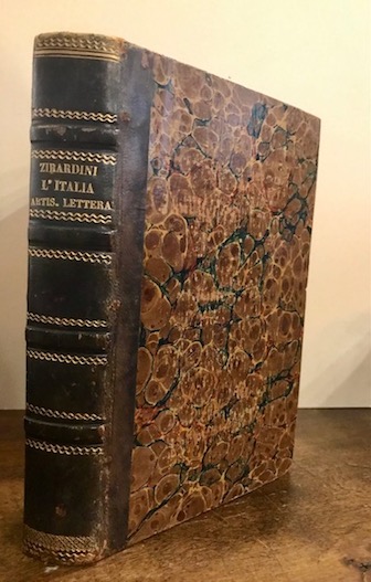  Zirardini Giuseppe  L'Italia letteraria ed artistica. Galleria di cento ritratti de' poeti, prosatori, scultori, architetti e musici più illustri. Con cenni storici... e con un discorso sul genio italiano di E.J. Delecluze 1850 Parigi Baudry Libreria Europea